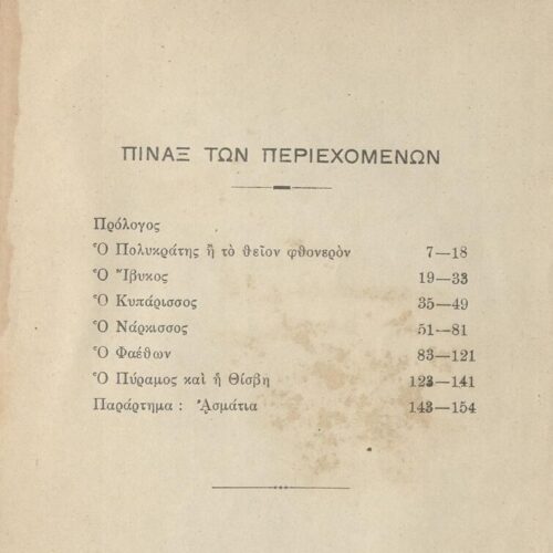 18 x 13 εκ. 154 σ. + 2 σ. χ.α., όπου στο εξώφυλλο σημειωμένο το όνομα του Κ. Π. Κ